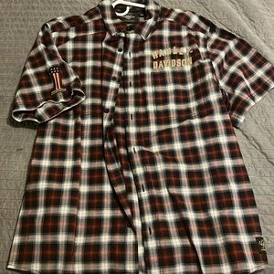 Men’s XL Harley Davidson short sleeve button up